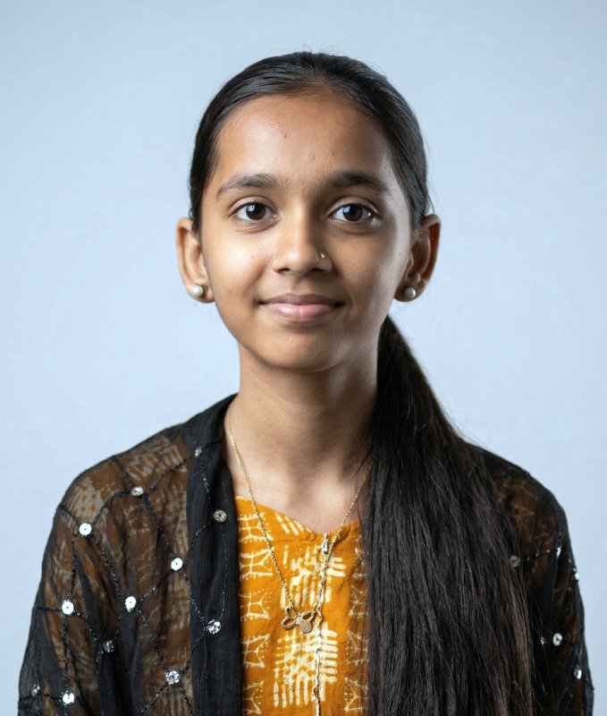 Studio portrait of Janvi